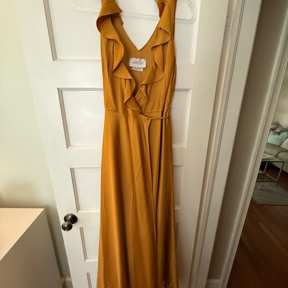 Elegant Mustard Yellow Maxi Dress